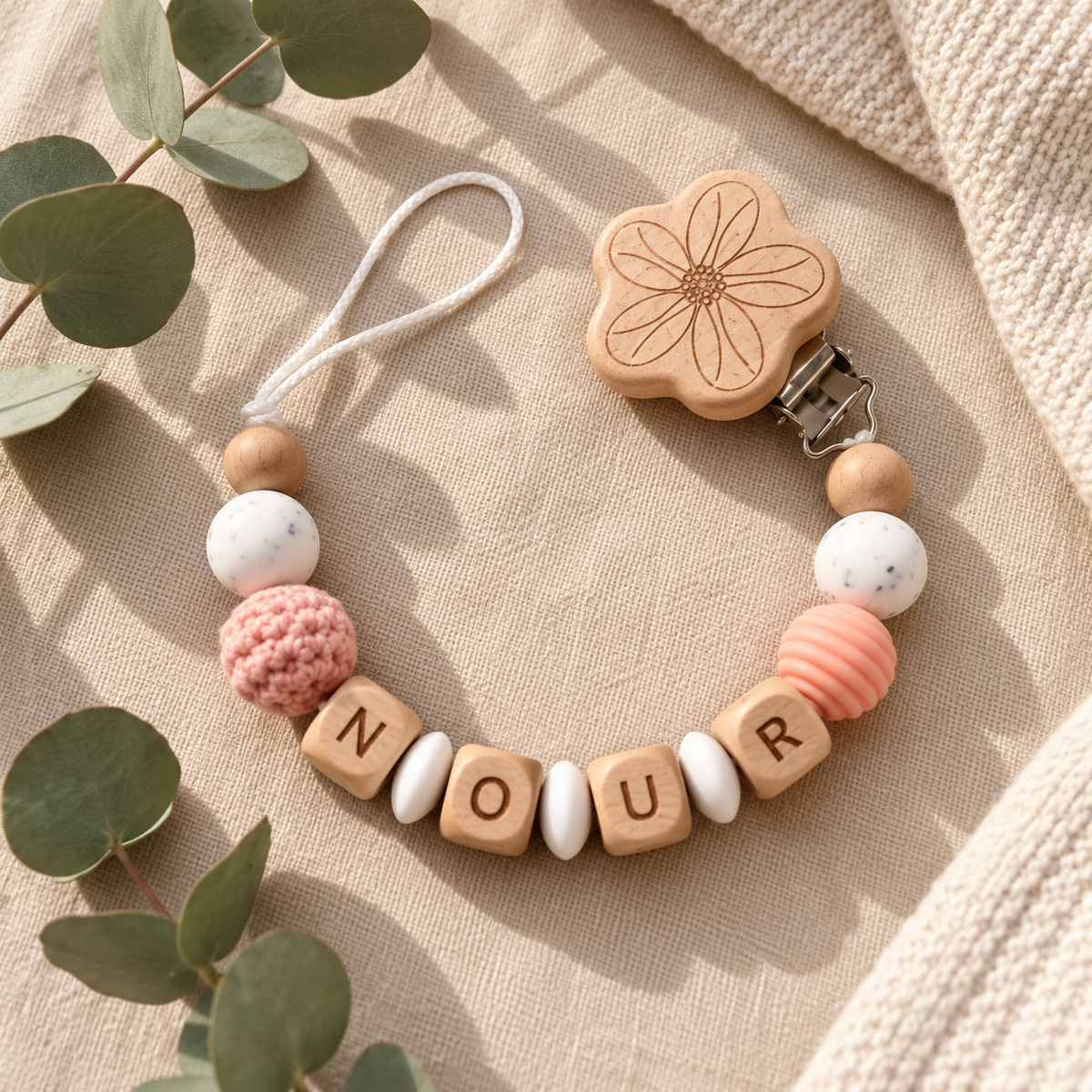 NOMI modèle Fleur rose personnalisé