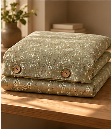 Housse de couette SAUGE pliée